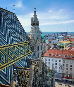 St. Stephan's Cathedral view on Vienna
